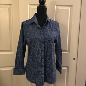 Chico’s Blue Pattern Blouse